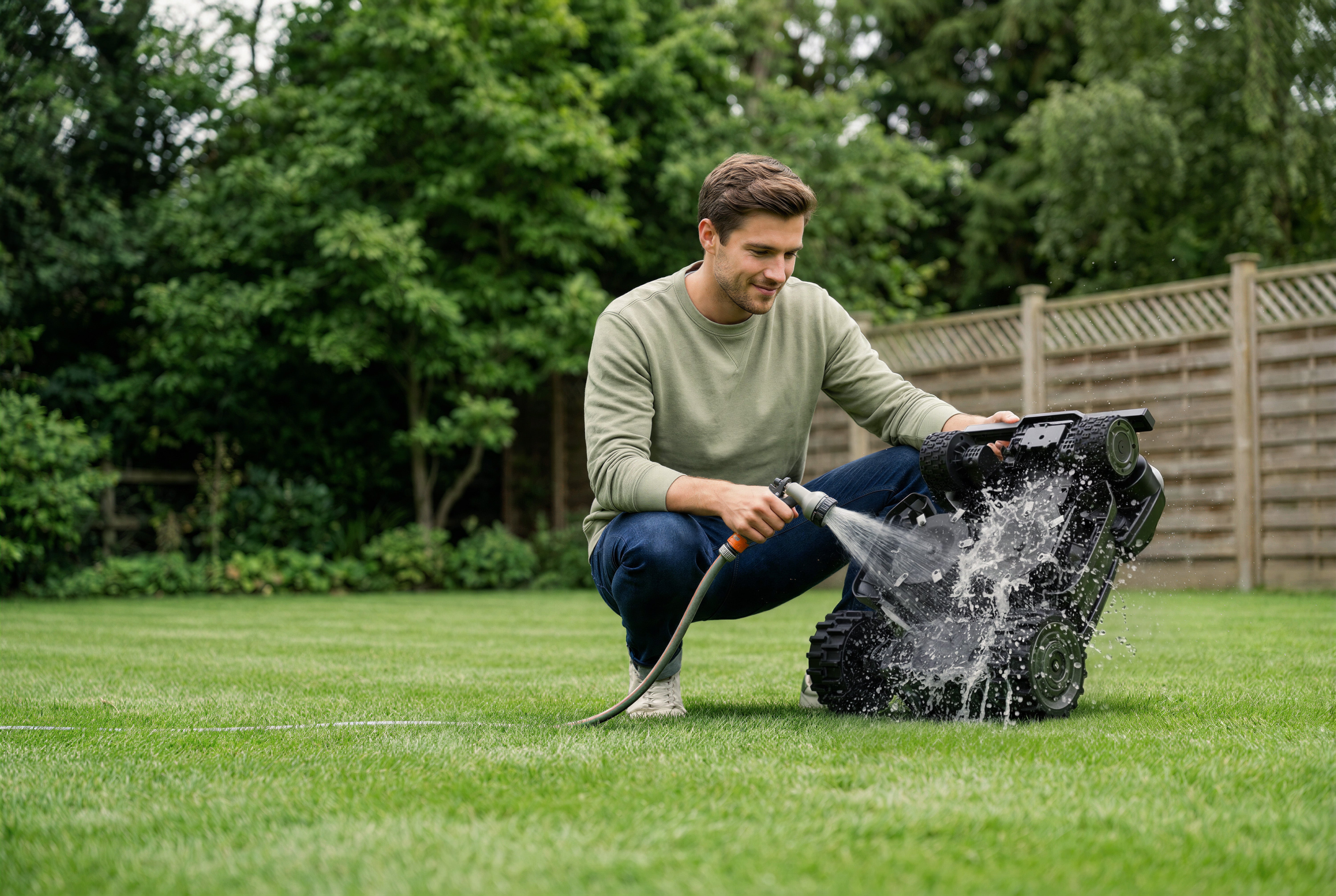 RoboUP Rhino Pro AWD N3000 – Premium Robotic Lawn Mower with RTK, 3D LiDAR &amp; All-Wheel Drive