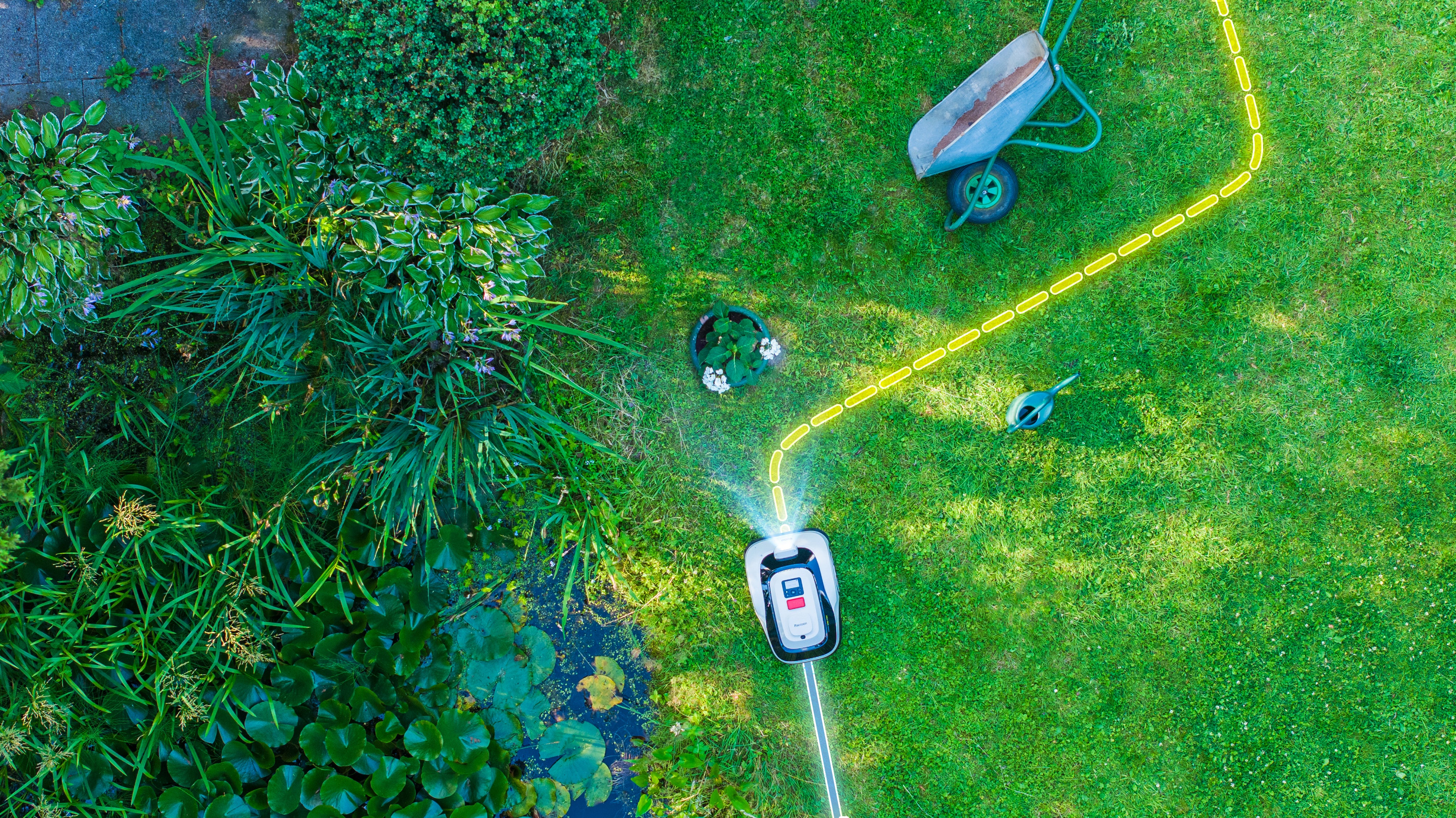RoboUP Raccoon 2 SE Robotic Lawn Mower up to 600 m² without Boundary Wire & RTK