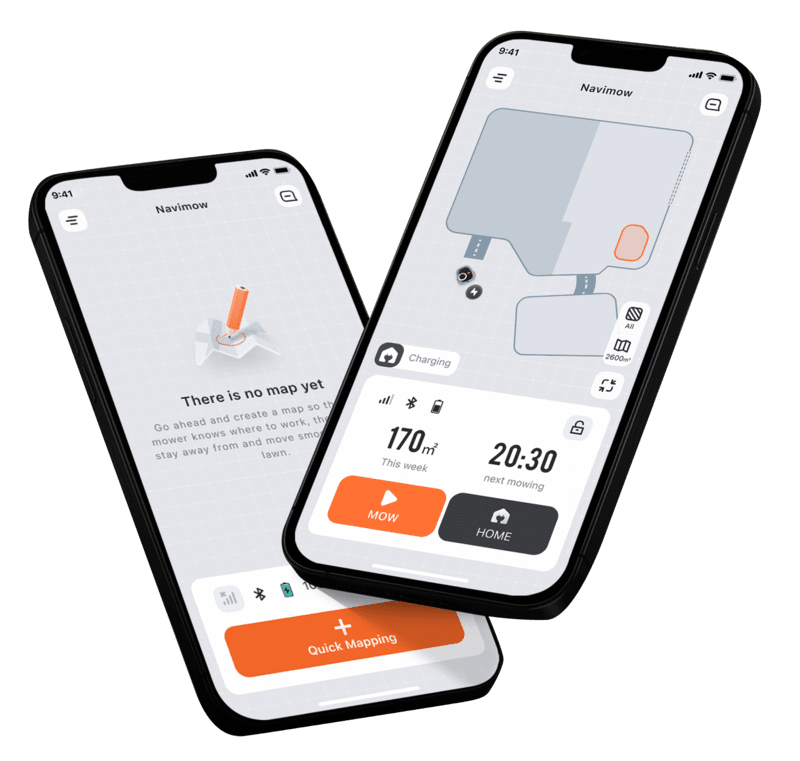 Segway Navimow i108E robotic lawn mower with AI mapping, app control, and waterproof design